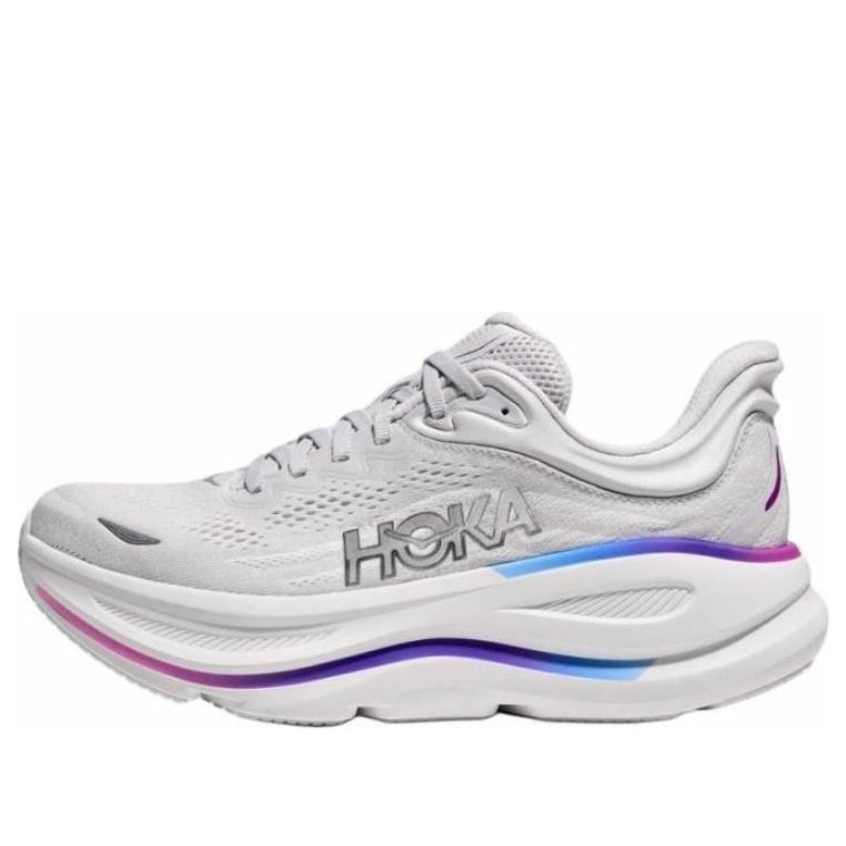 HOKA ONE ONE Bondi 9 Wide 'Gri Cosmic Alb' - Damă
