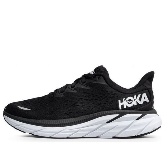 HOKA ONE ONE Clifton 8 Wide 'Negru Alb' - Damă